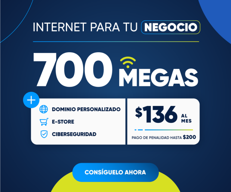 700 Megas + eStore + Ciberseguridad