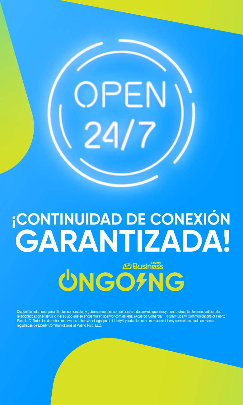 Liberty Business OnGoing es el servicio de redundancia automática diseñado para asegurar la continuidad de tu negocio.